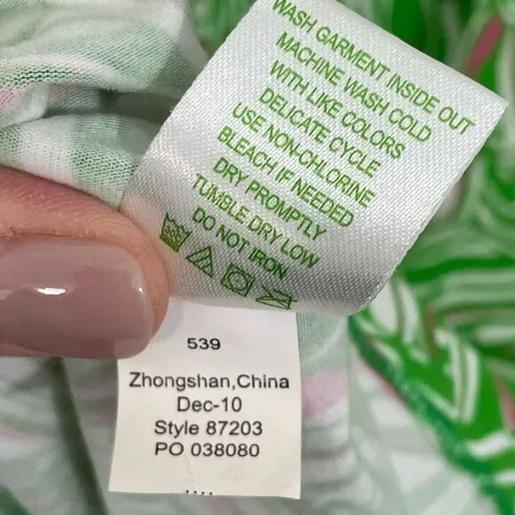 Lilly Pulitzer Petula Mini Dress Size XS Strapless Green Pink‎ Floral - Picture 5 of 5